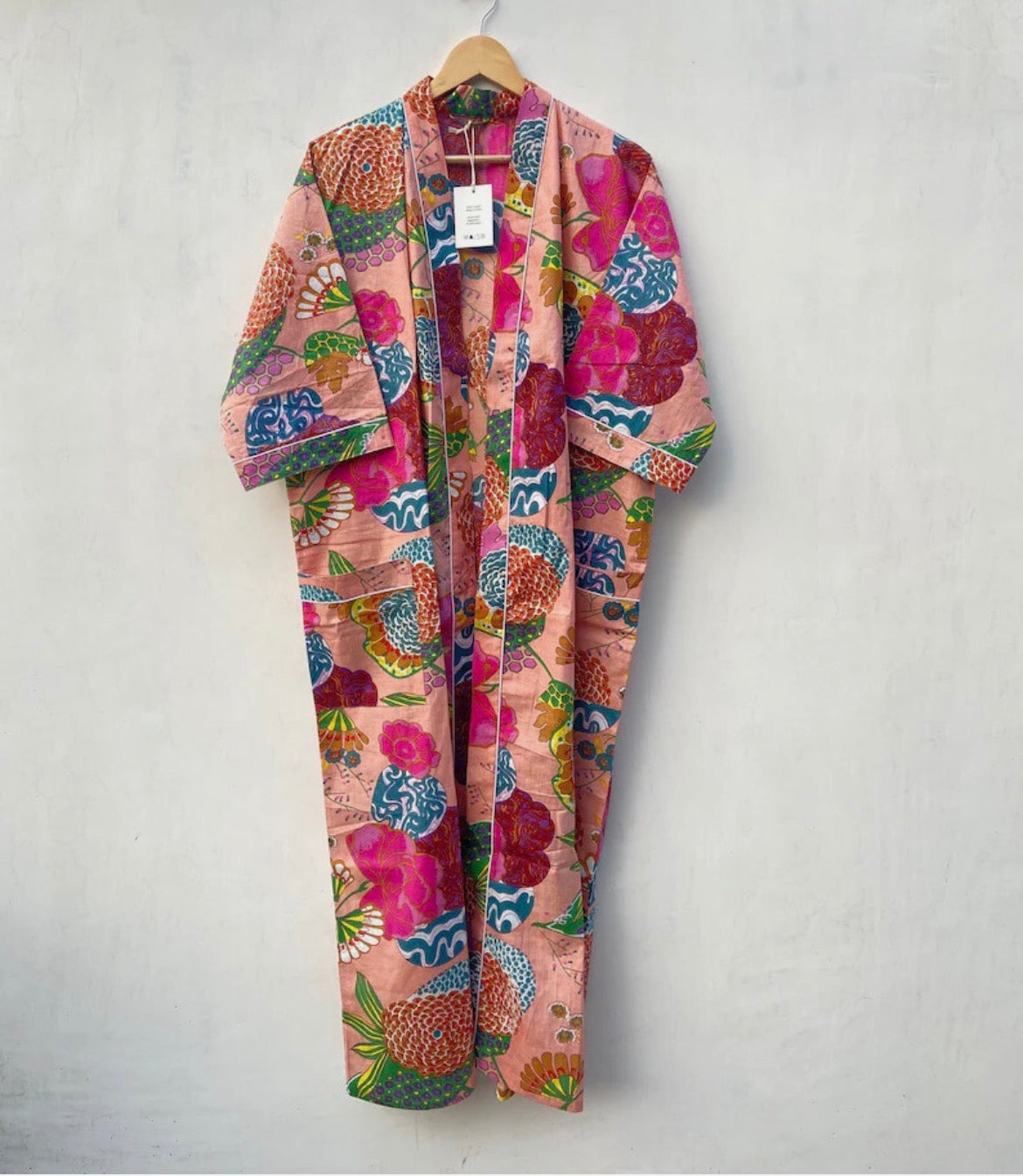 Peach Floral Kimono
