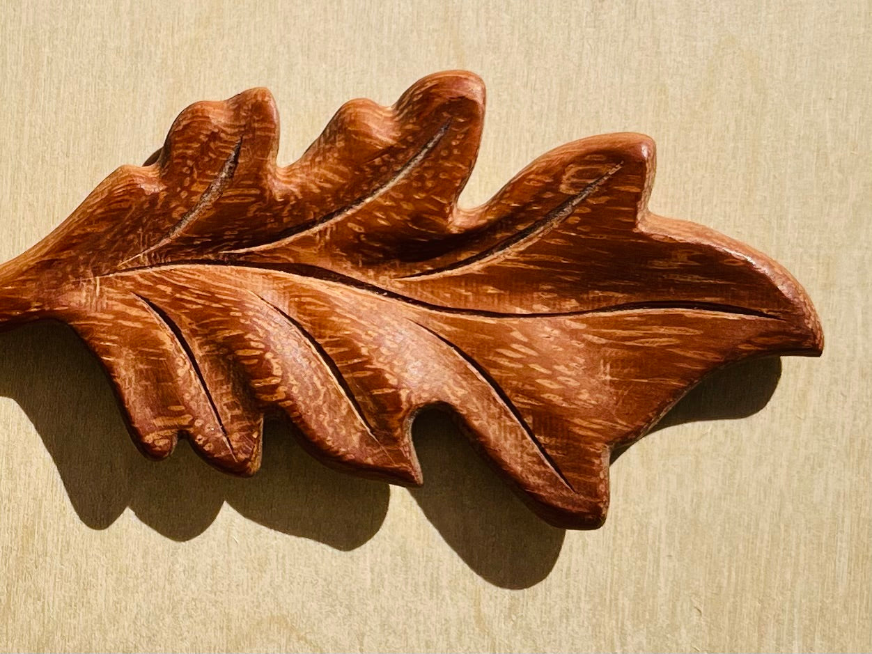 Hand carved Leaf Spoon