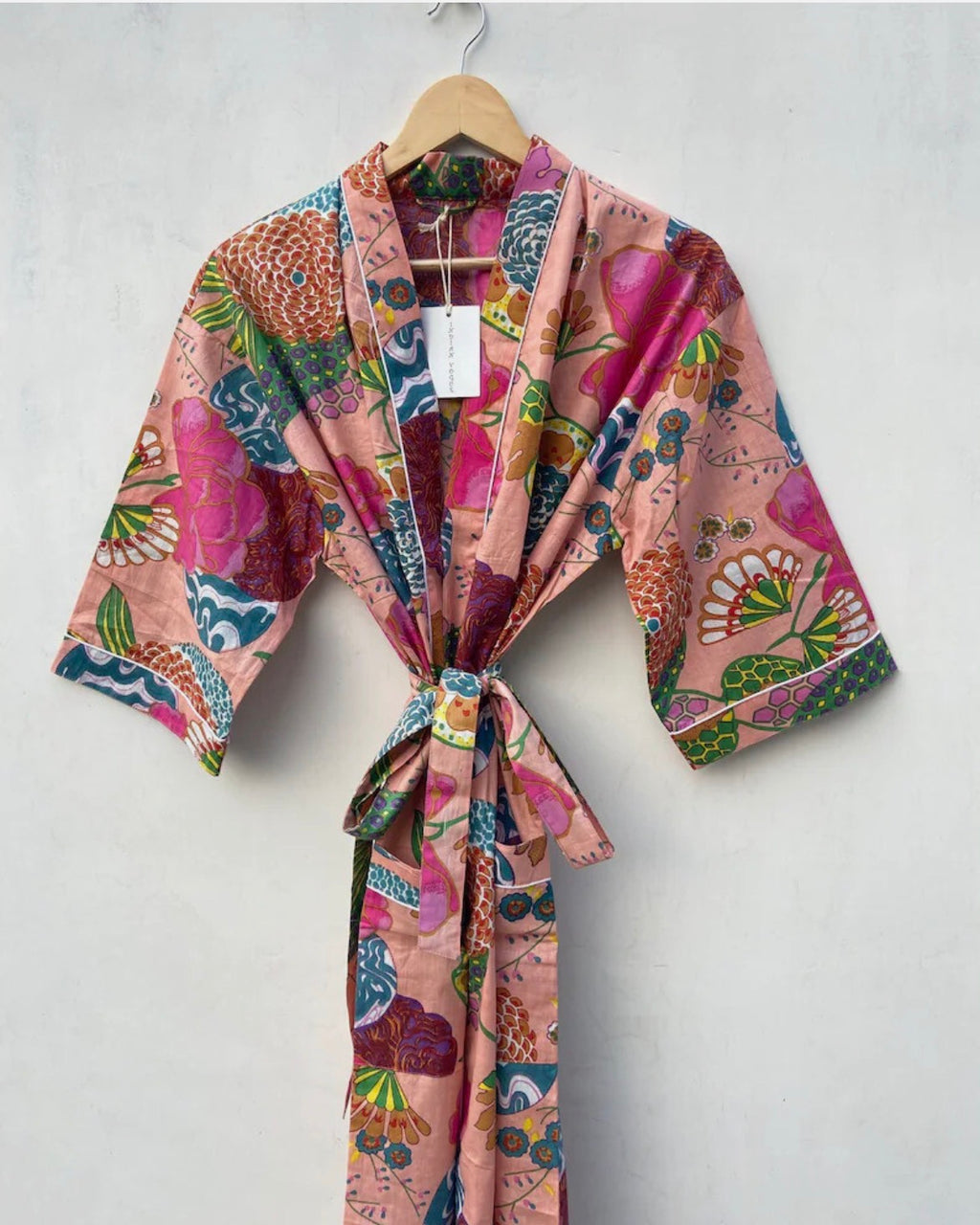 Peach Floral Kimono