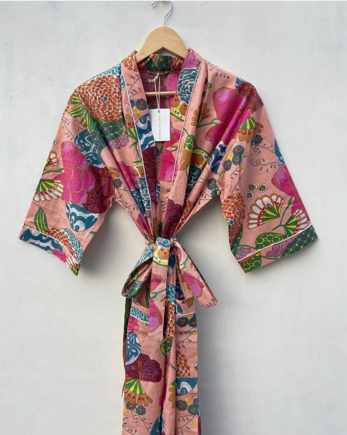 Peach Floral Kimono